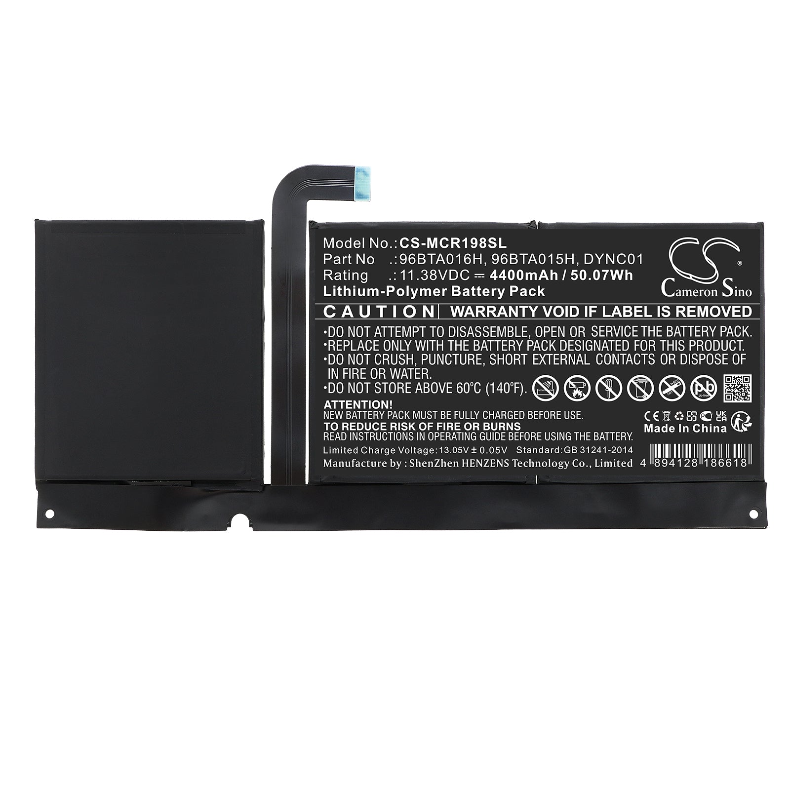 Replacement Battery for Microsoft Surface Pro 8 – Tablet – 4400mAh / 11.38V - image 3