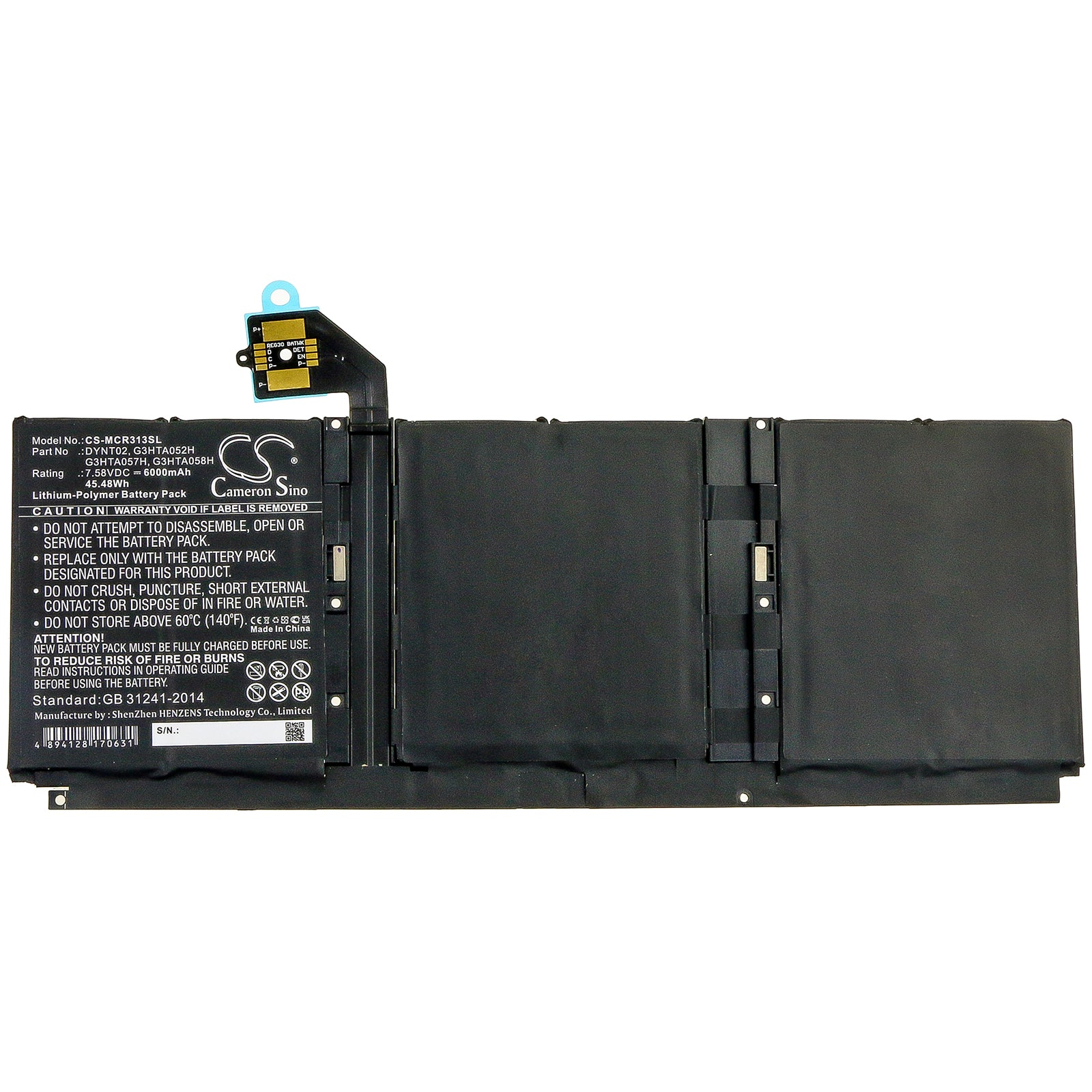 Replacement Battery for Microsoft Surface Book 3 13 Core i5-1035G7 – Tablet – 6000mAh / 7.58V - image 3