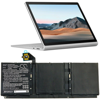 Replacement Battery for Microsoft Surface Book 3 13 Core i5-1035G7 – Tablet – 6000mAh / 7.58V - image 5