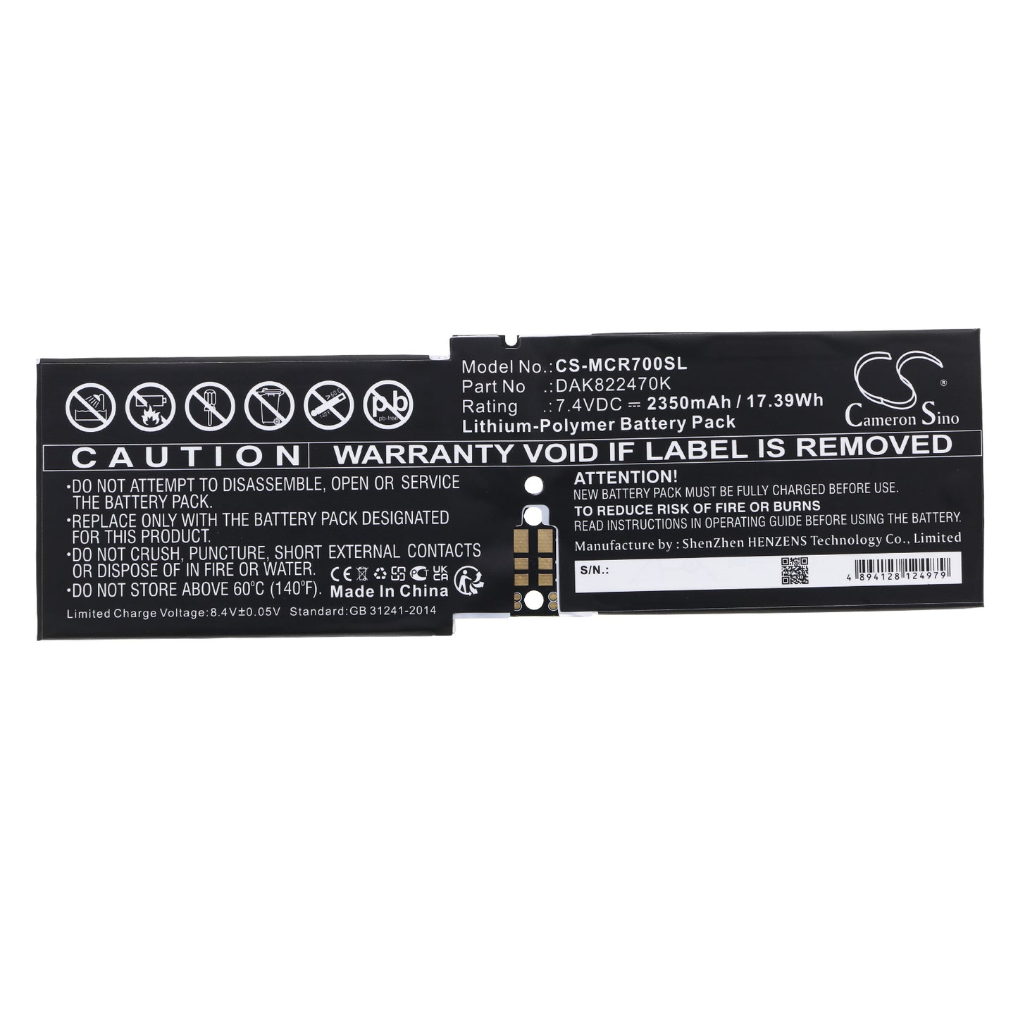 Replacement Battery for Microsoft Surface CR7 13.5" – Tablet – 2350mAh / 7.4V - image 3