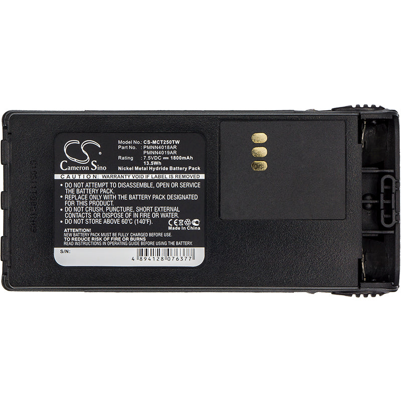 Replacement Battery for Motorola  CT150 – Two-Way Radio – 1800mAh/13.5Wh / 7.5V