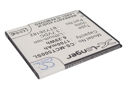 Replacement Battery for Fly  IQ 451 Vista – Mobile, SmartPhone – 1700mAh / 6.29Wh / 3.7V