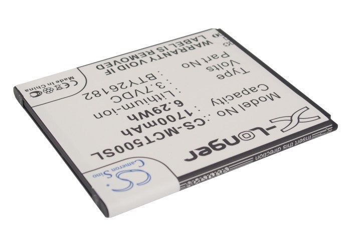 Replacement Battery for Micromax  A116 Canvas HD – Mobile, SmartPhone – 1700mAh / 6.29Wh / 3.7V