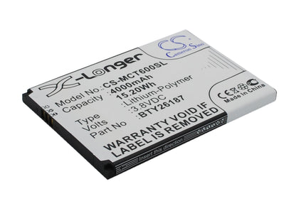 Replacement Battery for Mobistel  Cynus T6 – Mobile, SmartPhone – 4000mAh / 15.20Wh / 3.8V