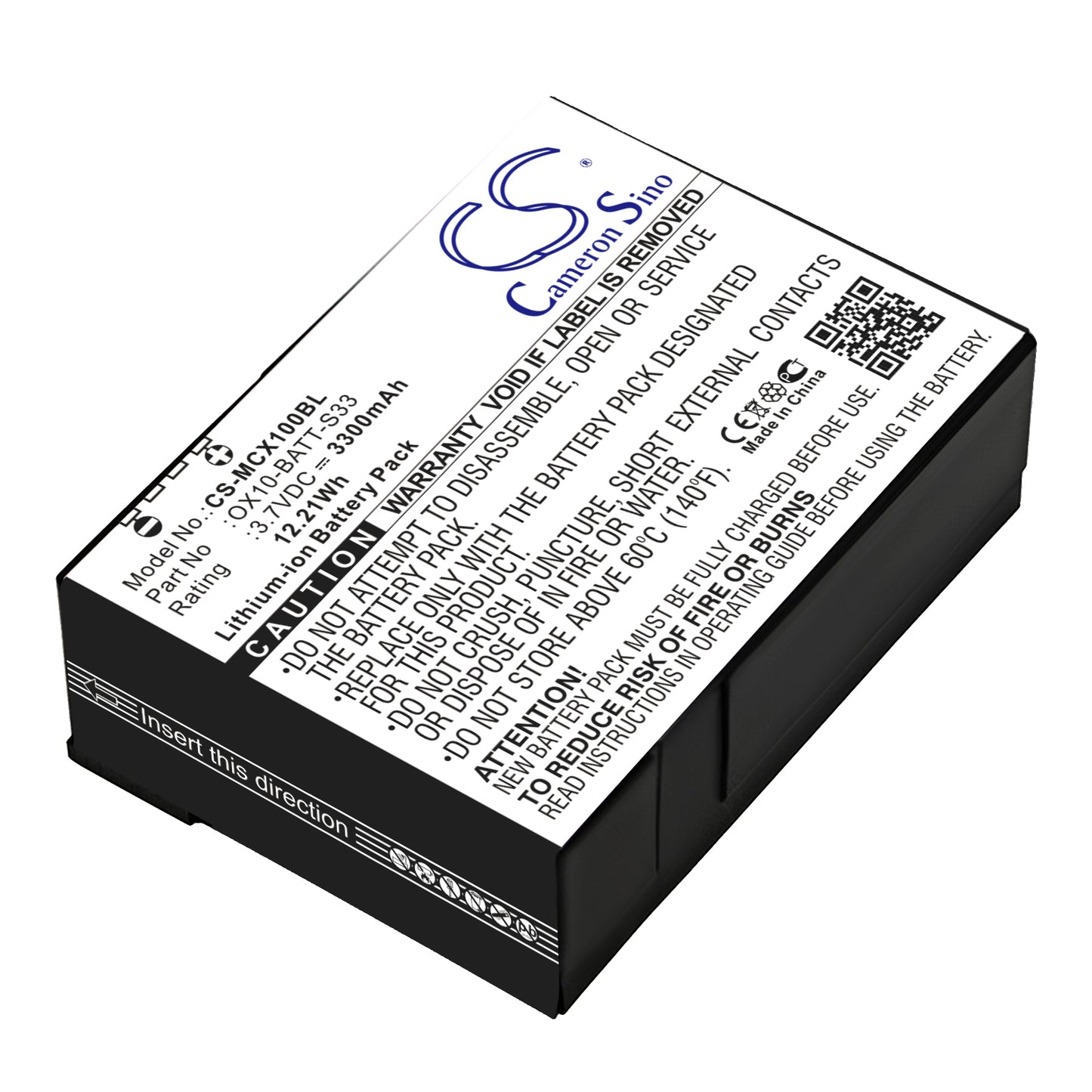 Replacement Battery for M3 Mobile Orange – Barcode Scanner – 3300mAh / 3.7V - image 1