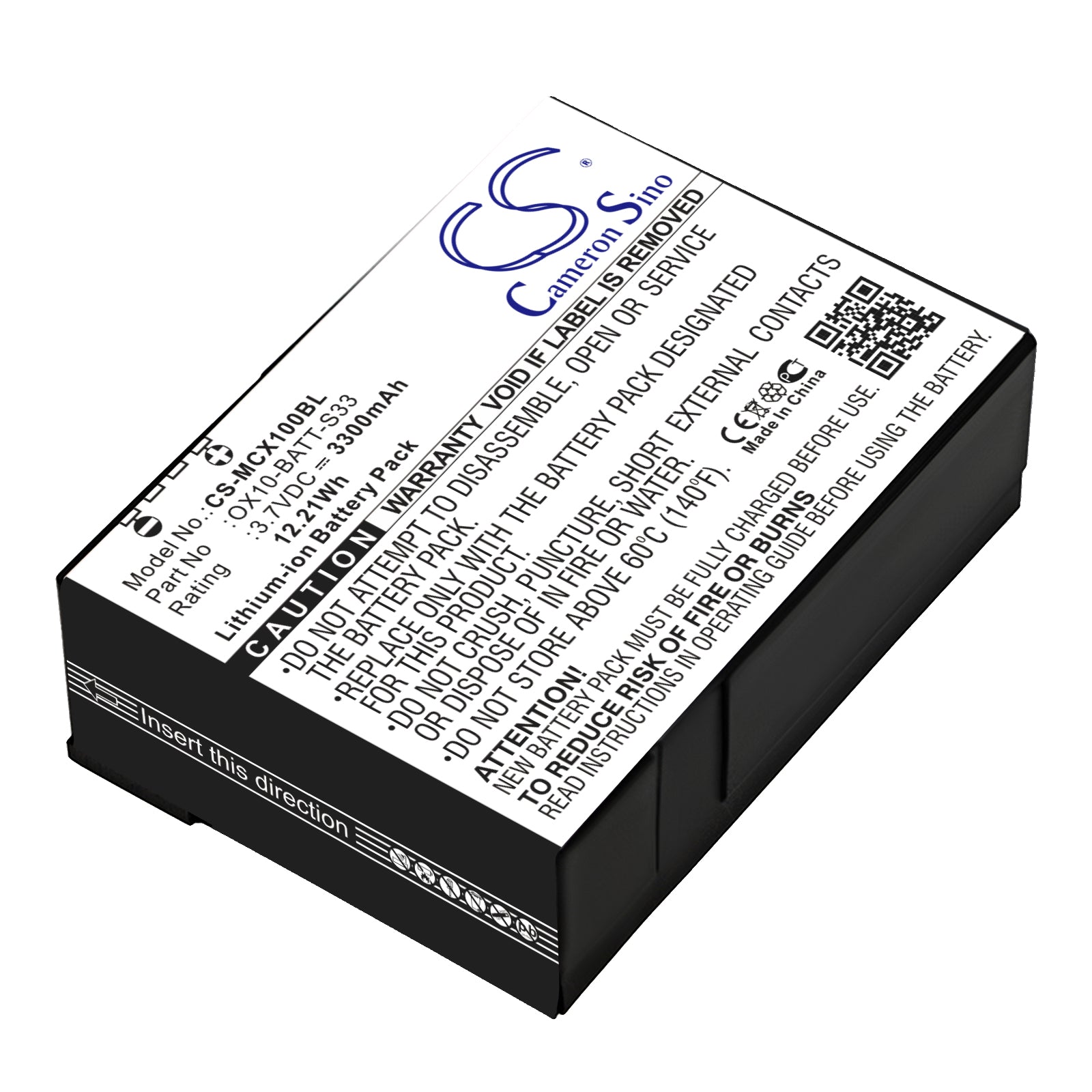 Replacement Battery for M3 Mobile Orange – Barcode Scanner – 3300mAh / 3.7V - image 1