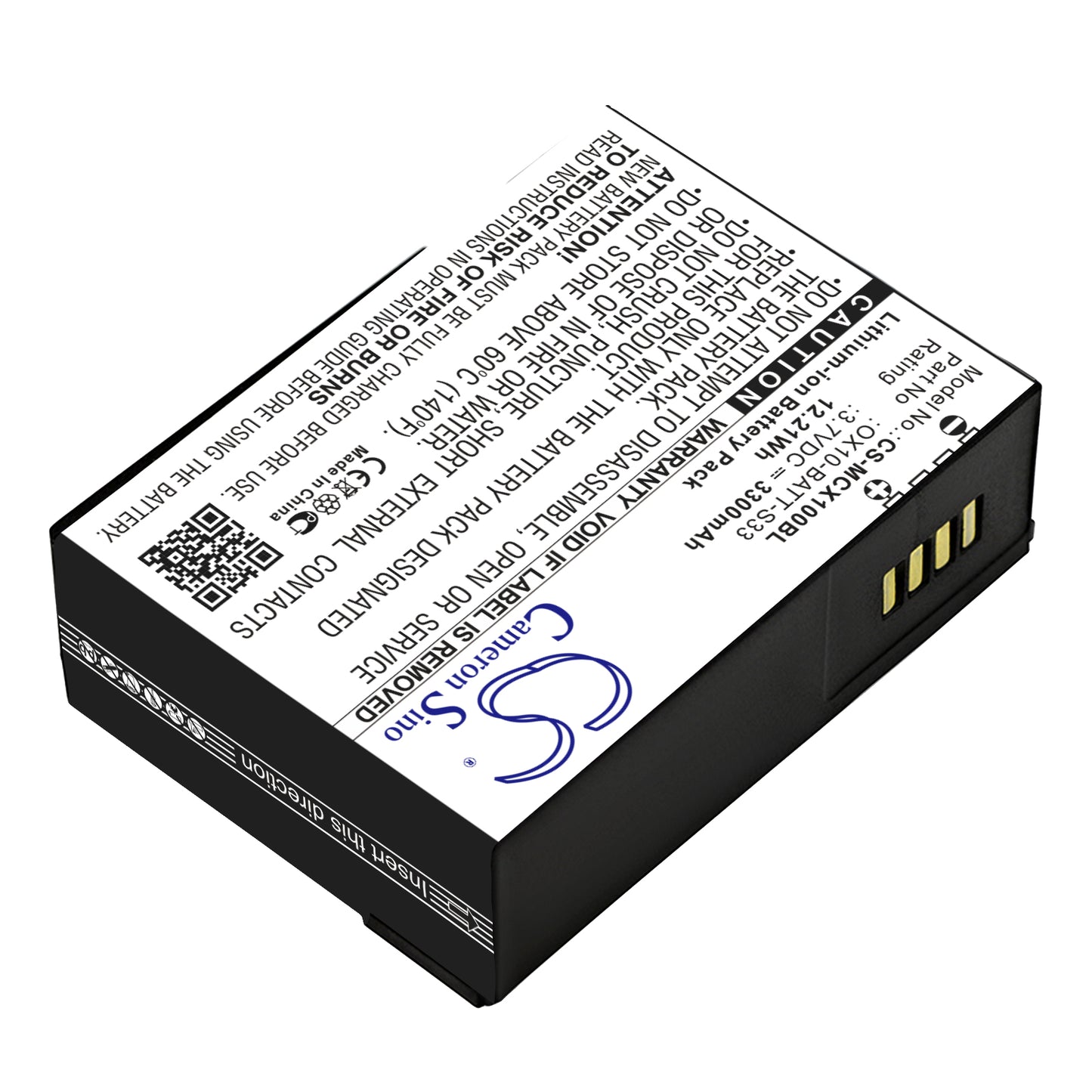 Replacement Battery for M3 Mobile Orange – Barcode Scanner – 3300mAh / 3.7V - image 2