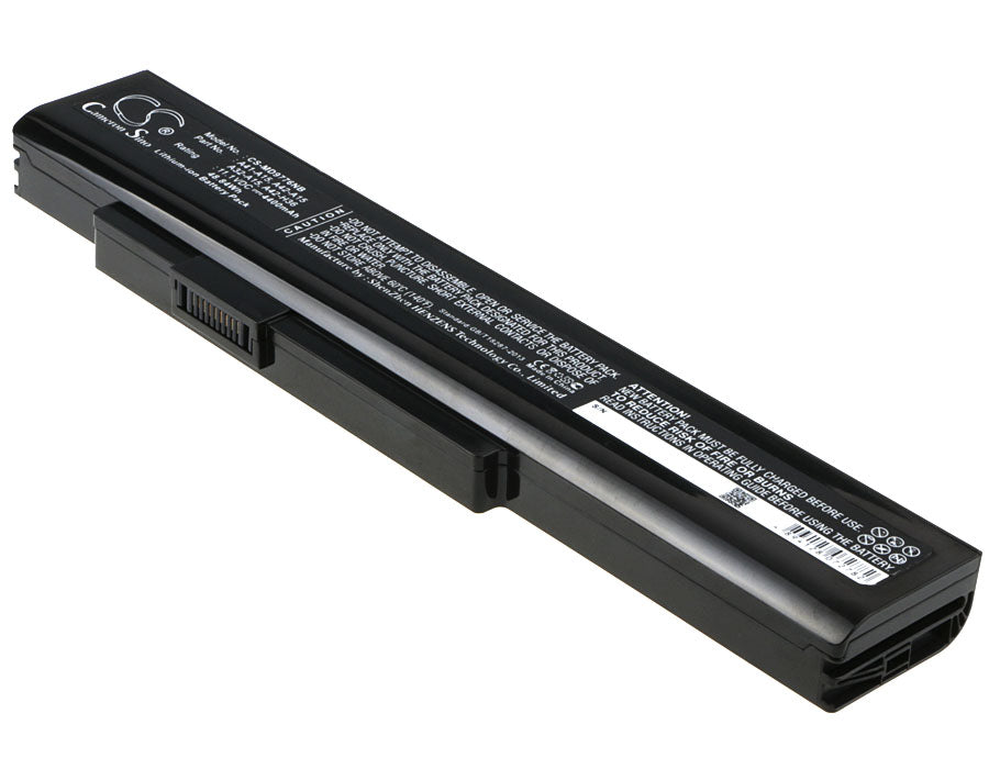 Replacement Battery for MSI  A6400 – Notebook, Laptop – 4400mAh / 48.84Wh / 11.1V