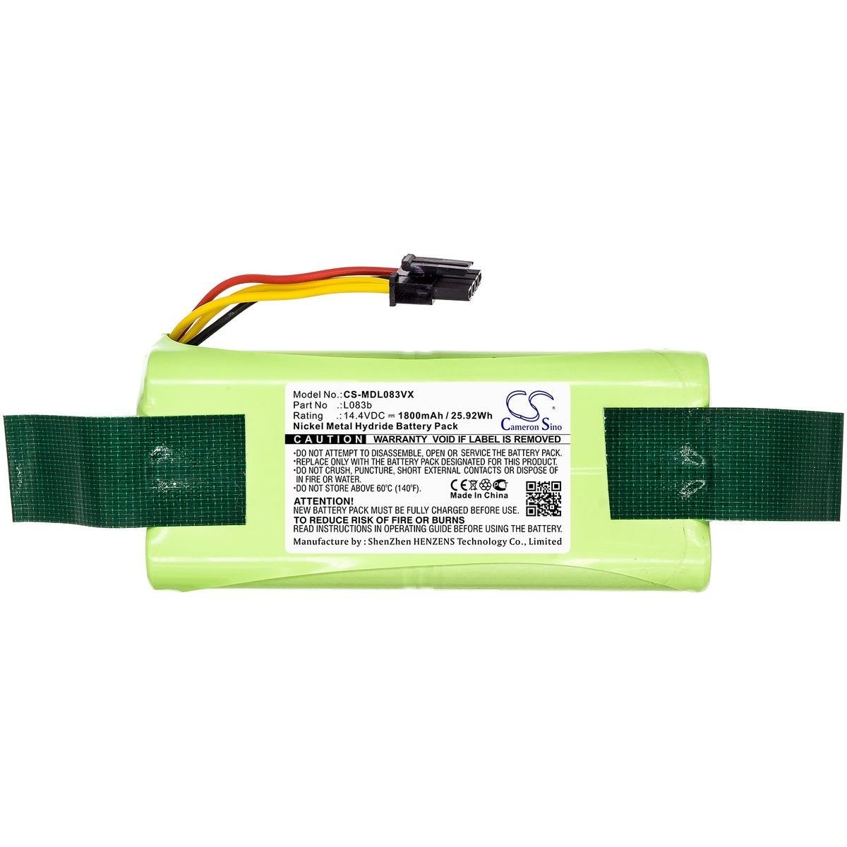 Replacement Battery for Pullman | Ecovacs | Midea | Infinuvo | Kitfort | Redmond PL-1016 – Vacuum – 1800mAh / 14.4V