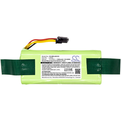 Replacement Battery for Pullman | Ecovacs | Midea | Infinuvo | Kitfort | Redmond PL-1016 – Vacuum – 1800mAh / 14.4V