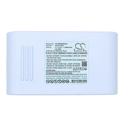 Replacement Battery for Media QN8 – Vacuum – 2000mAh / 21.6V