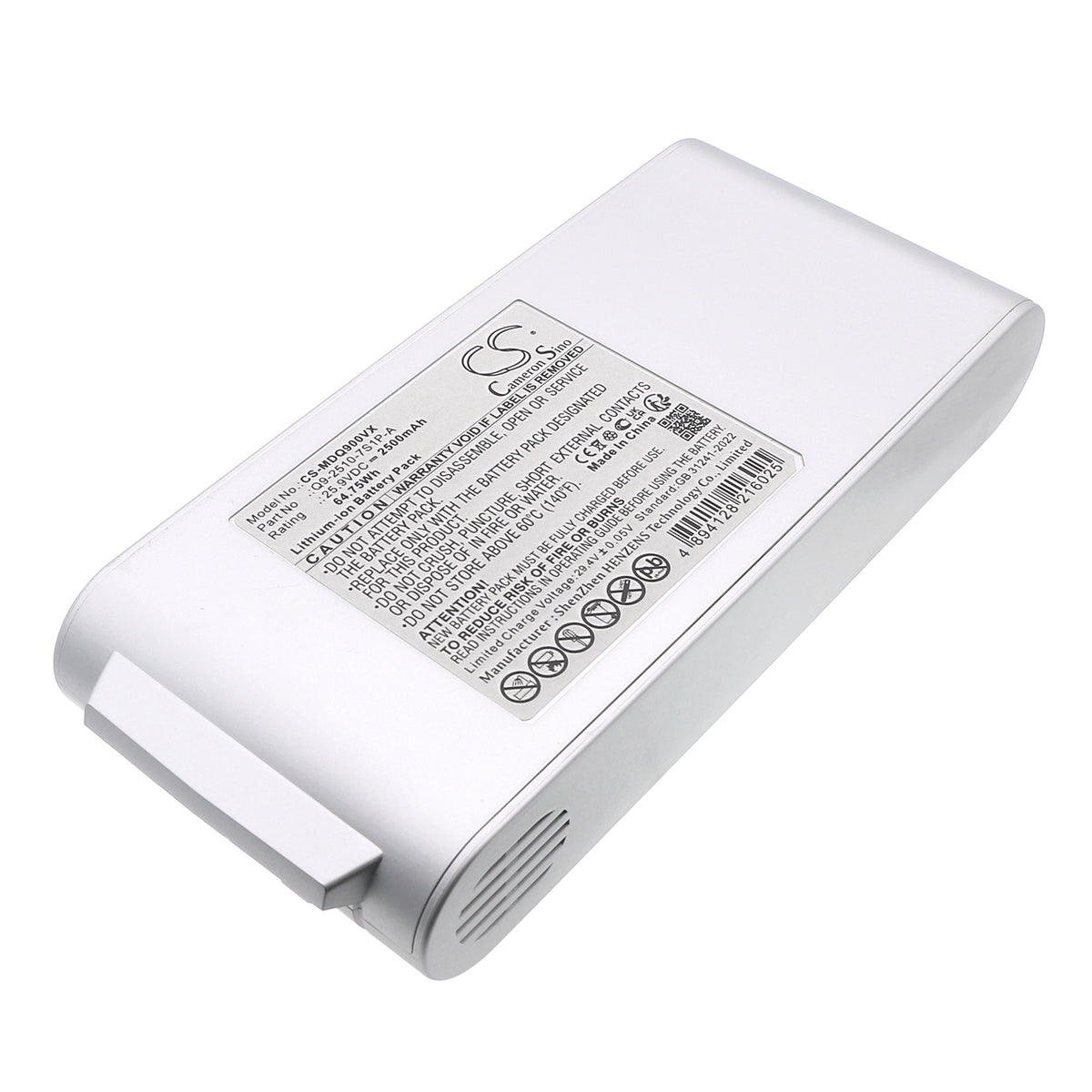 Replacement Battery for Midea Q9 Station – Vacuum – 2500mAh / 25.9V