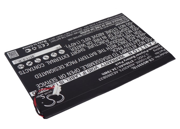 Replacement Battery for Medion | Lenovo LifeTab P9516 – Tablet – 6700mAh / 3.7V - image 2