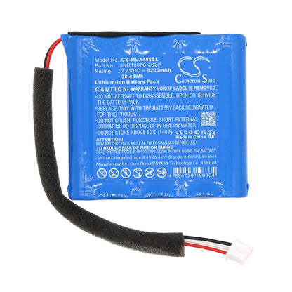 Replacement Battery for Monster  2MNSK0486 – Speaker – 5200mAh / 38.48Wh / 7.4V
