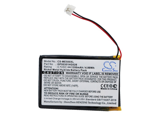 Replacement Battery for Radio Shack | FireDogGolf | SkyGolf 55026650 – GPS, Navigator – 1350mAh / 3.7V