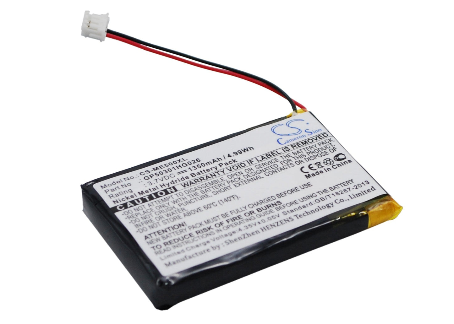 Replacement Battery for SkyGolf  SG0003 – GPS, Navigator – 1350mAh / 5.00Wh / 3.7V