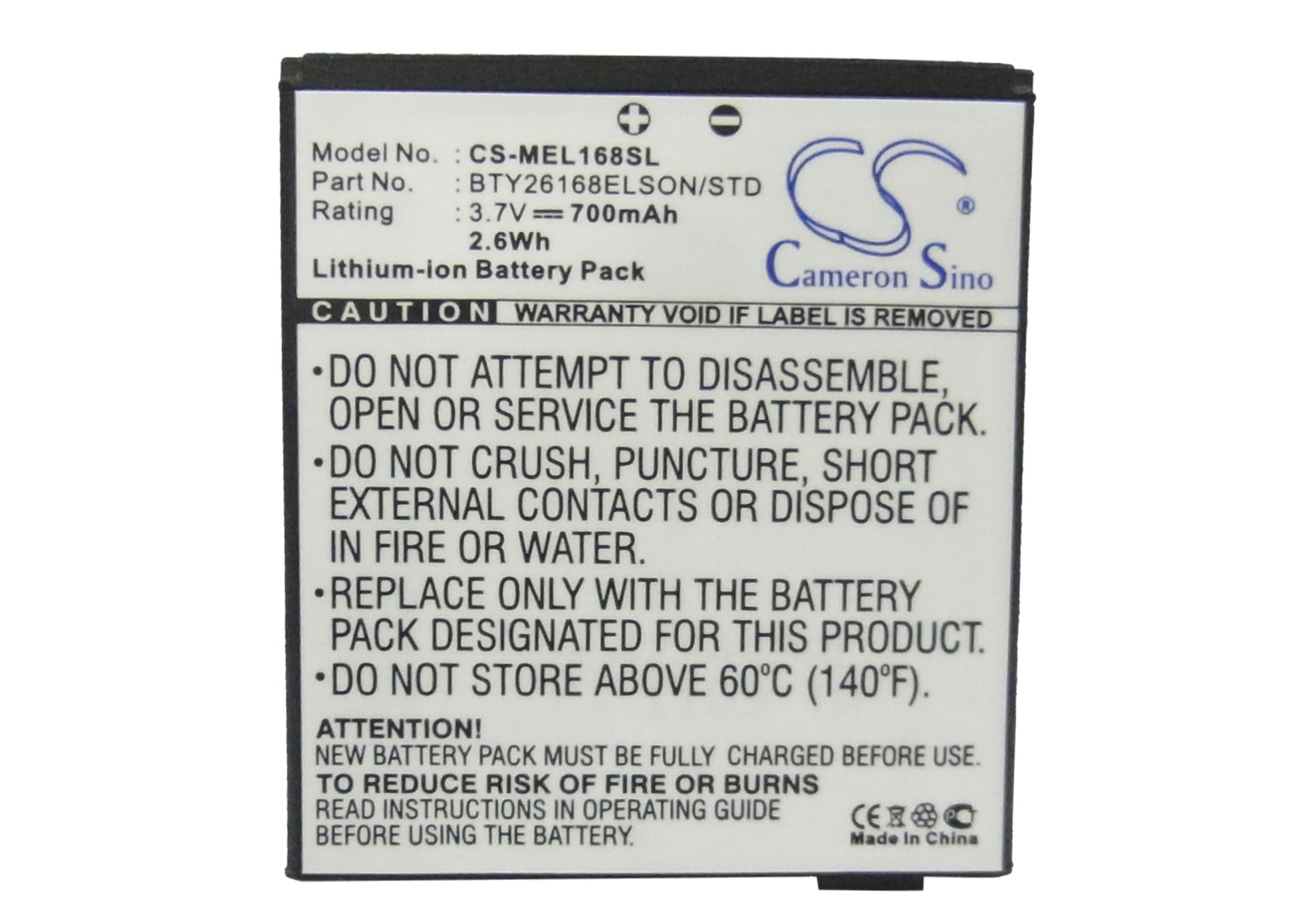 Replacement Battery for Emporia | Mobistel | Elson Elson ES1 – Mobile, SmartPhone – 700mAh / 3.7V - image 5