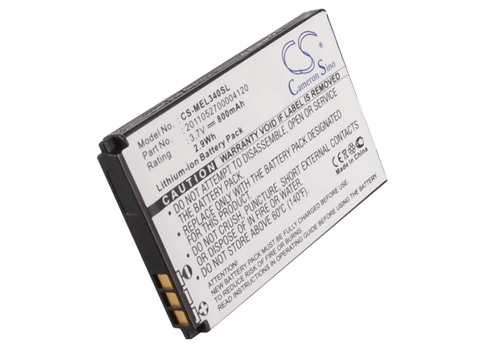 Replacement Battery for Elson  EL340 – Mobile, SmartPhone – 800mAh/2.96Wh / 3.7V