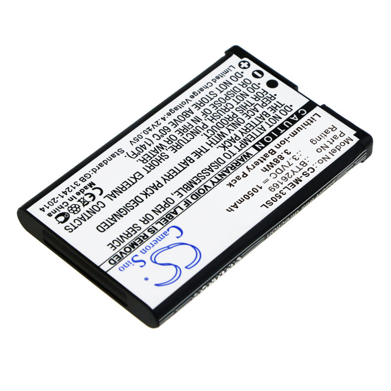 Replacement Battery for Mobistel  EL350 – Mobile, SmartPhone – 1050mAh/3.88Wh / 3.7V