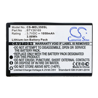 Replacement Battery for Emporia  EL350 Dual – Mobile, SmartPhone – 1050mAh/3.88Wh / 3.7V