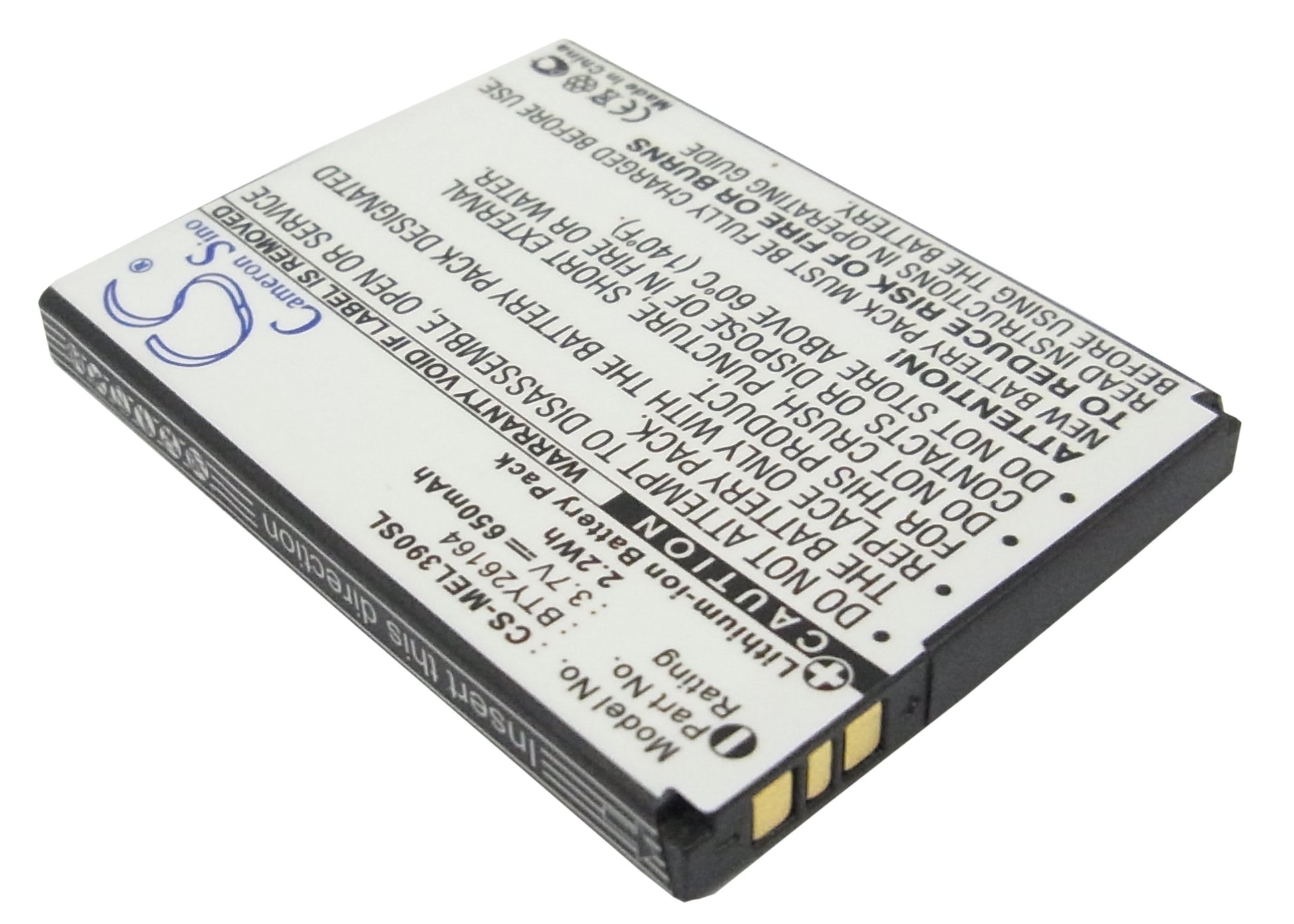 Replacement Battery for Emporia | Mobistel Elson EL390 – Mobile, SmartPhone – 650mAh / 3.7V - image 2