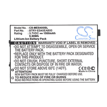 Replacement Battery for Symbol ES400 – Barcode Scanner – 1500mAh / 3.7V