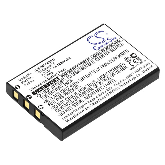 Replacement Battery for One For All | Acoustic Research | Nevo Xsight Touch – Remote Control – 1000mAh / 3.7V