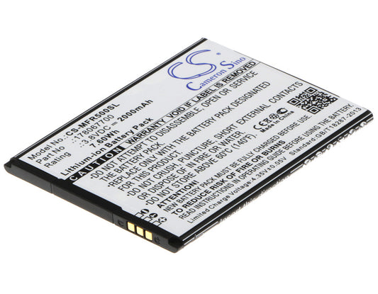 Replacement Battery for SFR | MobiWire | KAZAM Startrail 5 – Mobile, SmartPhone – 2000mAh / 3.8V