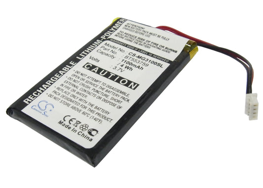 Replacement Battery for Typhoon MyGuide 3100 – GPS, Navigator – 1100mAh / 3.7V