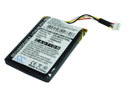 Replacement Battery for Typhoon MyGuide m imove 3218 – GPS, Navigator – 1050mAh / 3.7V