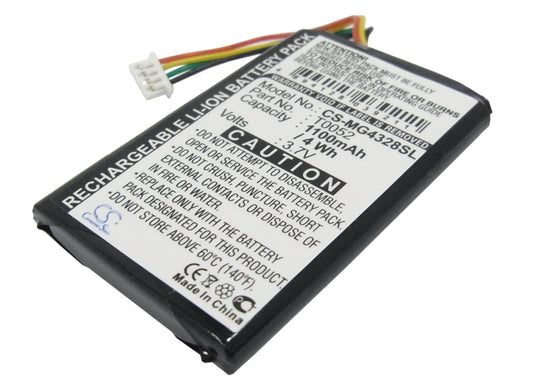 Replacement Battery for Typhoon Myguide 4328 – GPS, Navigator – 1100mAh / 3.7V
