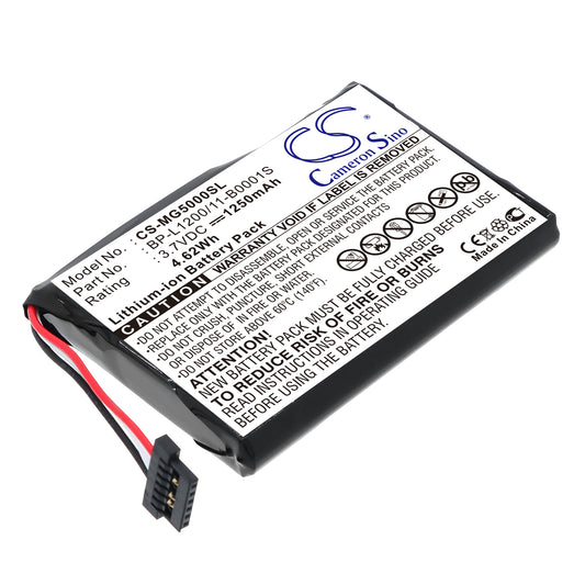 Replacement Battery for Typhoon MyGuide SilverGuide 5000 – GPS, Navigator – 1250mAh / 3.7V