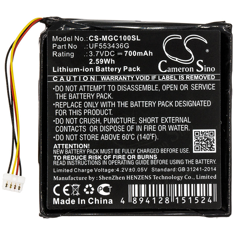 Replacement Battery for Magellan Cyclo100 – GPS, Navigator – 700mAh / 3.7V - image 3