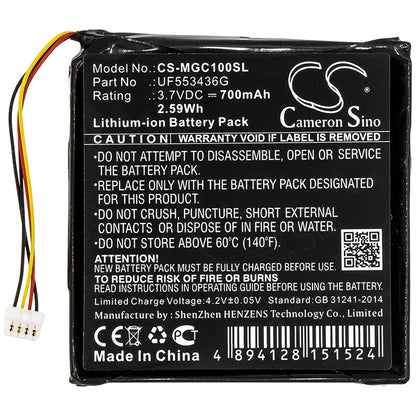 Replacement Battery for Magellan Cyclo100 – GPS, Navigator – 700mAh / 3.7V - image 3