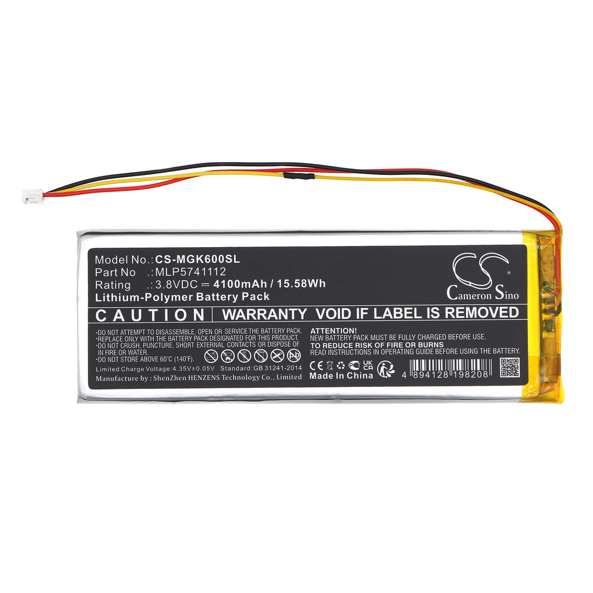 Replacement Battery for MelGeek Mojo60 – Keyboard,Mouse – 4100mAh / 3.8V