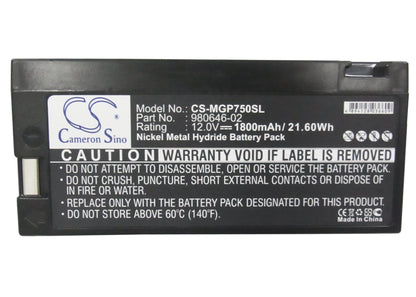 Replacement Battery for Magellan  GPS 750M – GPS, Navigator – 1800mAh / 21.60Wh / 12.0V