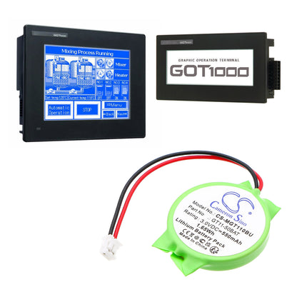 Replacement Battery for Mitsubishi GT10 graphic terminals – CMOS BackUp – 550mAh / 3V