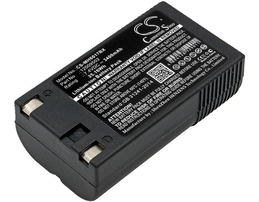 Replacement Battery for Monarch | Paxar | Handiprinter | Sierra | PathFinder 6017 Handiprint – Portable Printer – 3400mAh / 7.4V - image 1
