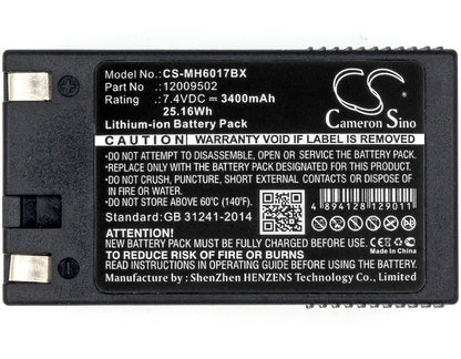 Replacement Battery for Monarch | Paxar | Handiprinter | Sierra | PathFinder 6017 Handiprint – Portable Printer – 3400mAh / 7.4V - image 3