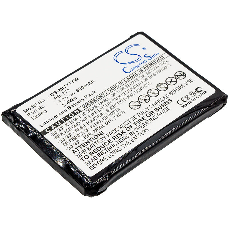 Replacement Battery for Midland  777 – Two-Way Radio – 650mAh / 2.41Wh / 3.7V