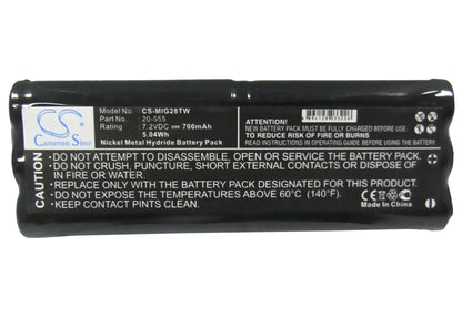 Replacement Battery for Midland  G-28 – Two-Way Radio – 700mAh / 7.2V