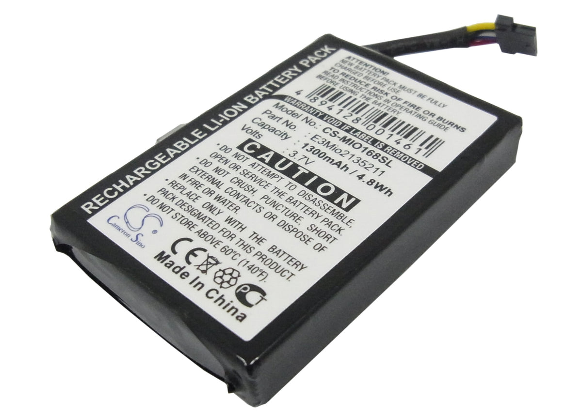 Replacement Battery for Pharos | Typhoon | Navman | Yakumo | Medion | BlueMedia | Airis | Mitac EZ-Road – PDA, Pocket PC – 1300mAh / 3.7V