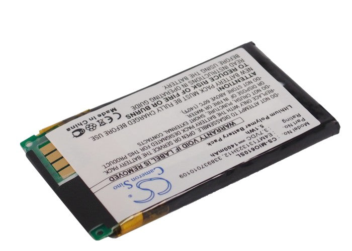 Replacement Battery for Mitac  Mio H610 – GPS, Navigator – 1400mAh / 3.7V