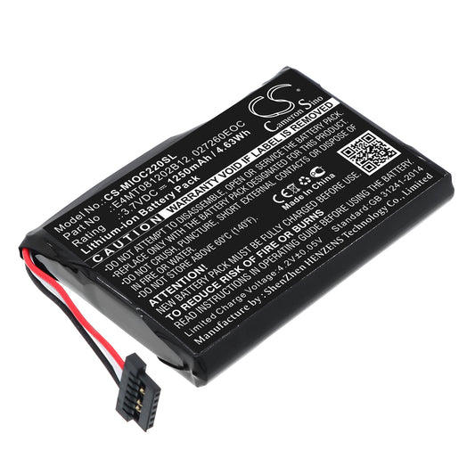 Replacement Battery for Mitac | Pioneer | Medion | CLARION Mio C220 – GPS, Navigator – 1250mAh / 3.7V