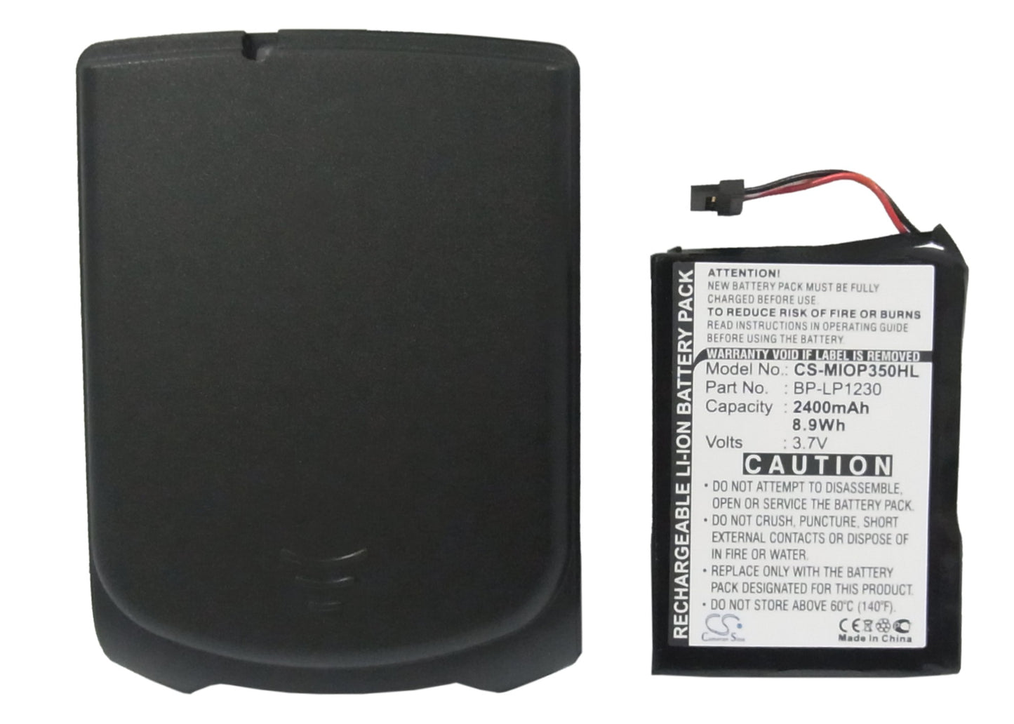 Replacement Battery for Mitac Mio P350 – GPS, Navigator – 2400mAh / 3.7V - image 5