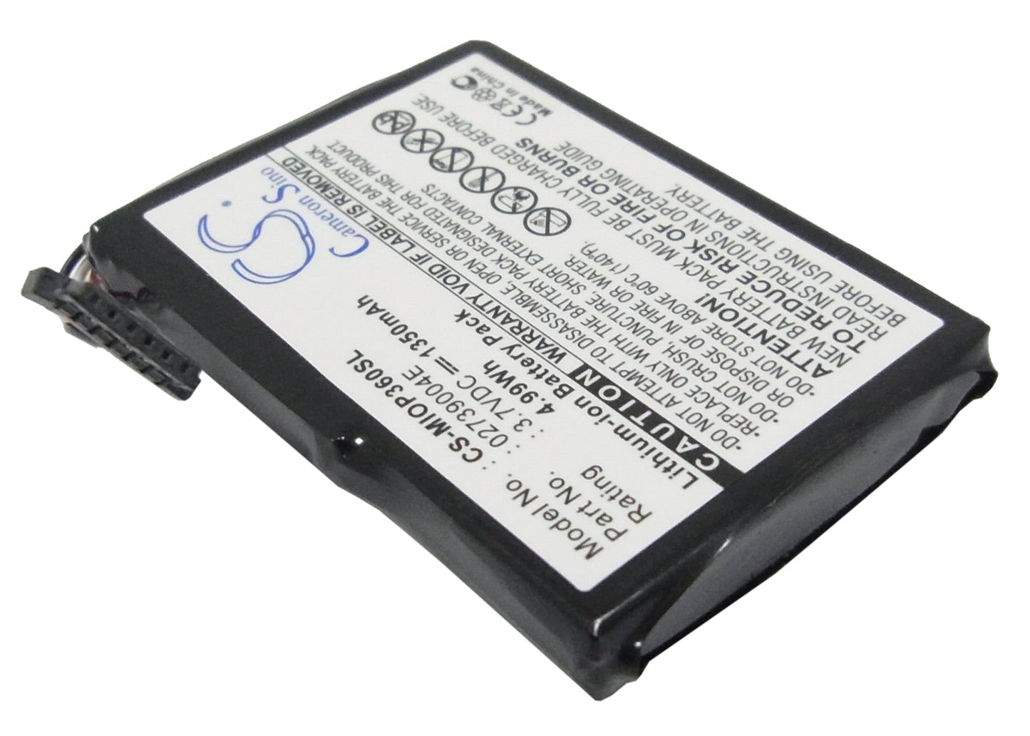 Replacement Battery for Mitac  Mio P360 – GPS, Navigator – 1350mAh / 5.00Wh / 3.7V