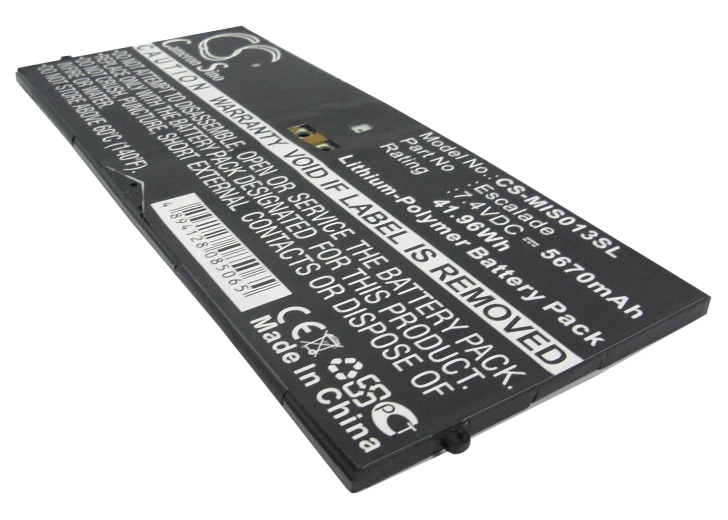 Replacement Battery for Microsoft Surface Pro – Tablet – 5670mAh / 7.4V - image 2