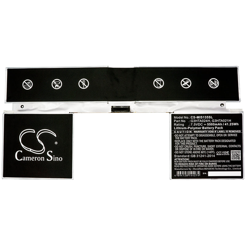 Replacement Battery for Microsoft Surface113.5" – Tablet – 5500mAh / 7.5V - image 3