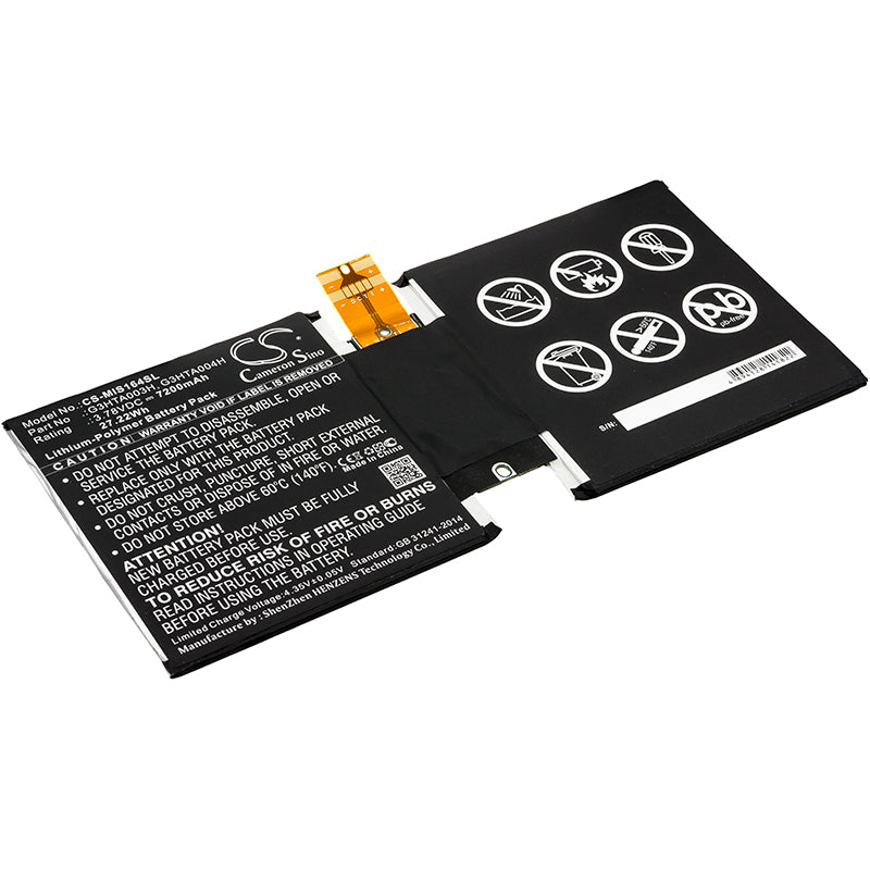 Replacement Battery for Microsoft Surface 3 10.8" – Tablet – 7200mAh / 3.78V - image 1