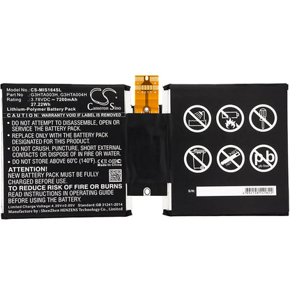 Replacement Battery for Microsoft Surface 3 10.8" – Tablet – 7200mAh / 3.78V - image 3